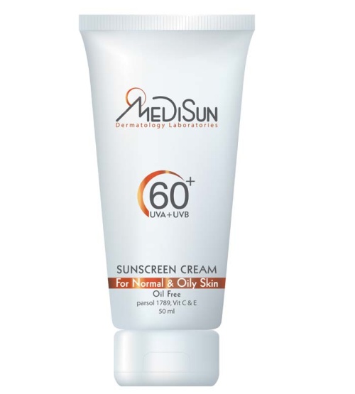 1c11f3dd-5d50-450e-8607-494c1be62d5b.jpg کرم ضد آفتاب مناسب پوست چرب و معمولی اس پی اف 60 مدیسان - تصویر 1