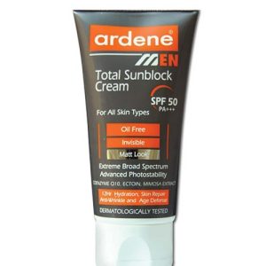 کرم ضد آفتاب فاقد چربی آقایان اس پی اف 50 آردن