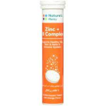 قرص جوشان زینک با ب کمپلکس با طعم پرتقال نیچرز پلنتی