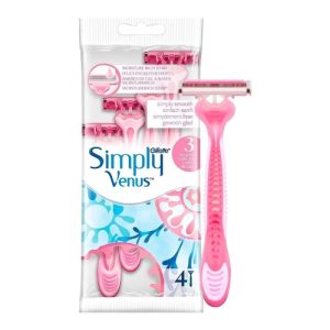 خودتراش 3 لبه ونوس ۴ عددی صورتی ژیلت