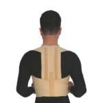 قوزبند با کش تنفسی همراه با پد شانه ای سایز متوسط کد 4035 سما طب پاکان