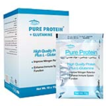 ساشه پیور پروتئین همراه با گلوتامین و طعم شکلات کارن