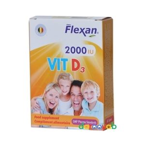کپسول ویتامین د 2000 واحد فلکسان