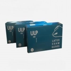 دستکش لاتکس سایز بزرگ 100 عددی یو ال پی
