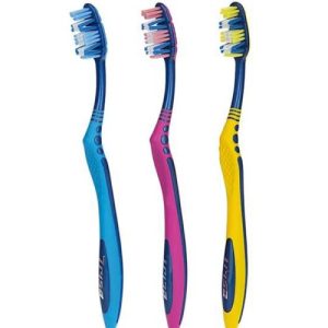 مسواک فلکسیبل هد با محافظ مدیوم صورتی تریزا