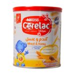سرلاک گندم و عسل به همراه شیر نستله