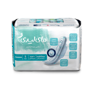 نوار بهداشتی بالدار نیمه ضخیم مکسی با لایه کتان مای لیدی
