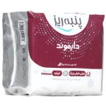 نوار بهداشتی بالدار و مشبک دایموند بزرگ پنبه ریز - تصویر 2