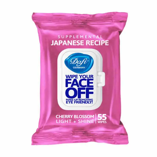 دستمال آرایش پاک کن گیلاس ژاپنی دافی