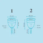 تفاوت کاپ قاعدگی لونت سایز 1 با 2