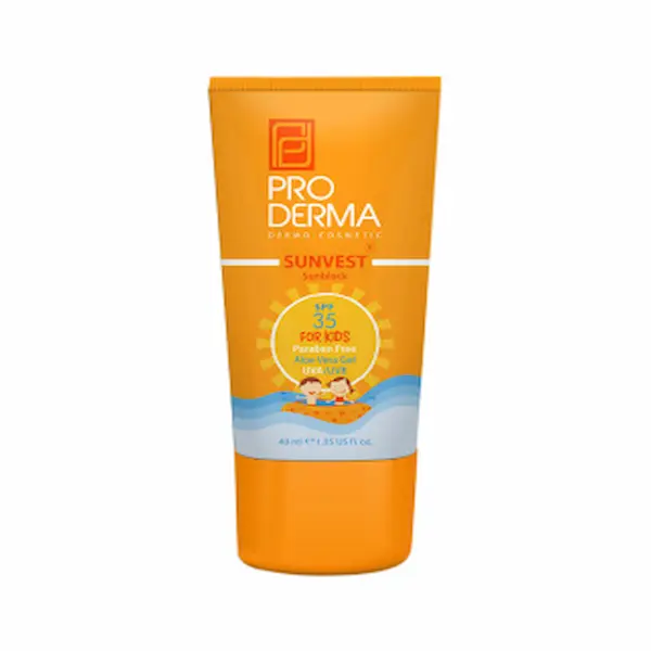 کرم ضد آفتاب کودک بی رنگ پرودرما