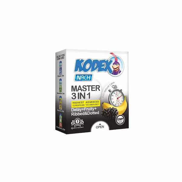 کاندوم 3 عددی تاخیری 3 در 1 کدکس