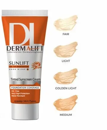 کرم ضد آفتاب بژ روشن درمالیفت