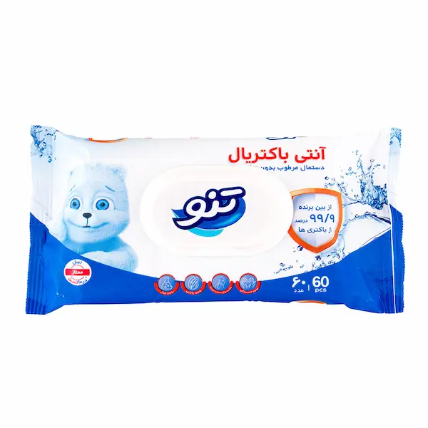 دستمال مرطوب آنتی باکتریال تنو