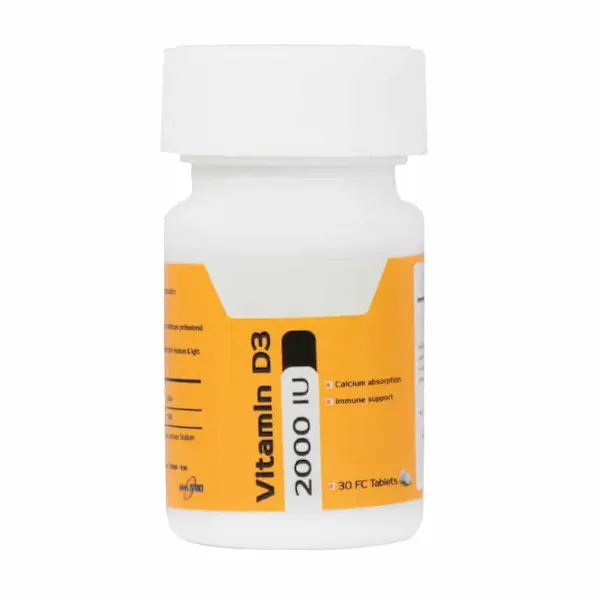 قرص ویتامین D3 2000 آریا دارو