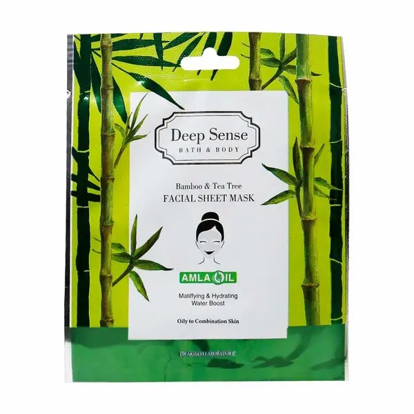 ماسک ورقه ای دیپ سنس بامبو Bamboo And Tea Tree Facial Sheet Mask Deep Sense